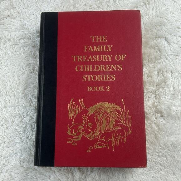 The Family Treasury of Childrens Stories book 1 and 2, 1956 HC GOOD Doubleday - Picture 3 of 16